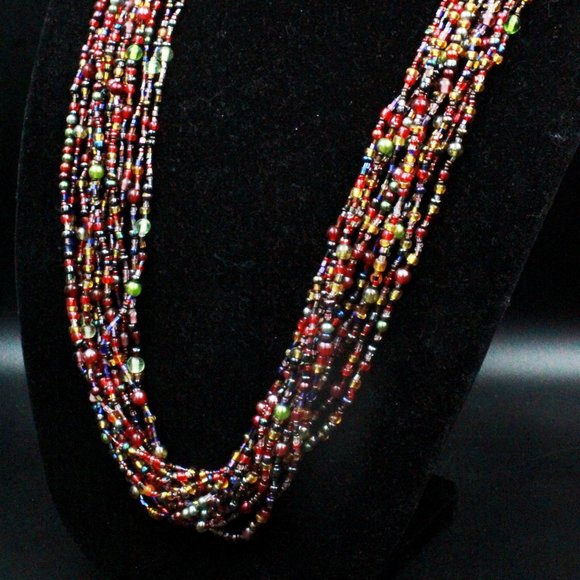 Joan Rivers Classics Collection Contemporary Multi-Strands Torsade Reds Necklace - Picture 7 of 12
